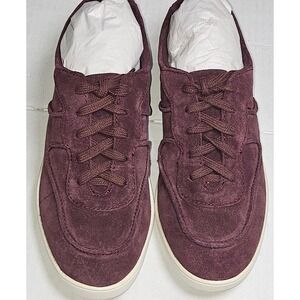 ED Ellen DeGeneres Akemi True Merlot Suede Lace Up Sneakers Womens 6.5M EU‎ 36.5